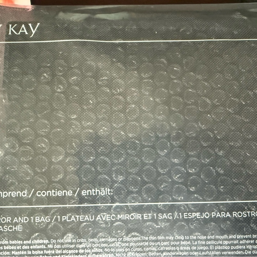 Mary Kay Elegant Black Face Case Mirror and Bag